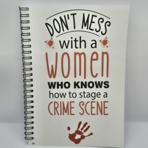 stage a crime scene notebook